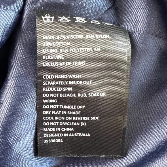 REVOLVE Bardot Solange Lace Dress in French Navy NWOT - Picture 13 of 15